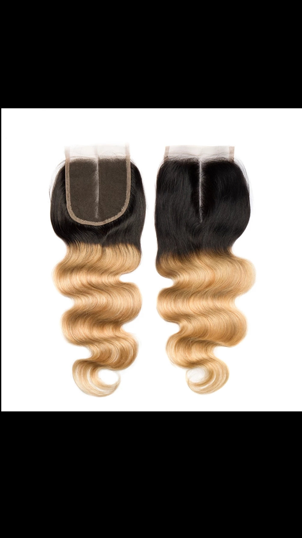 Ombre Body Wave Human Hair Bundle with Closure