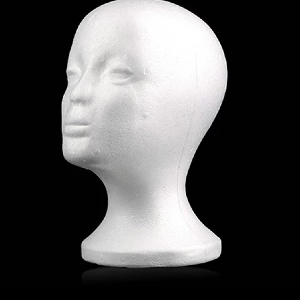 Styrofoam Mannequin Head