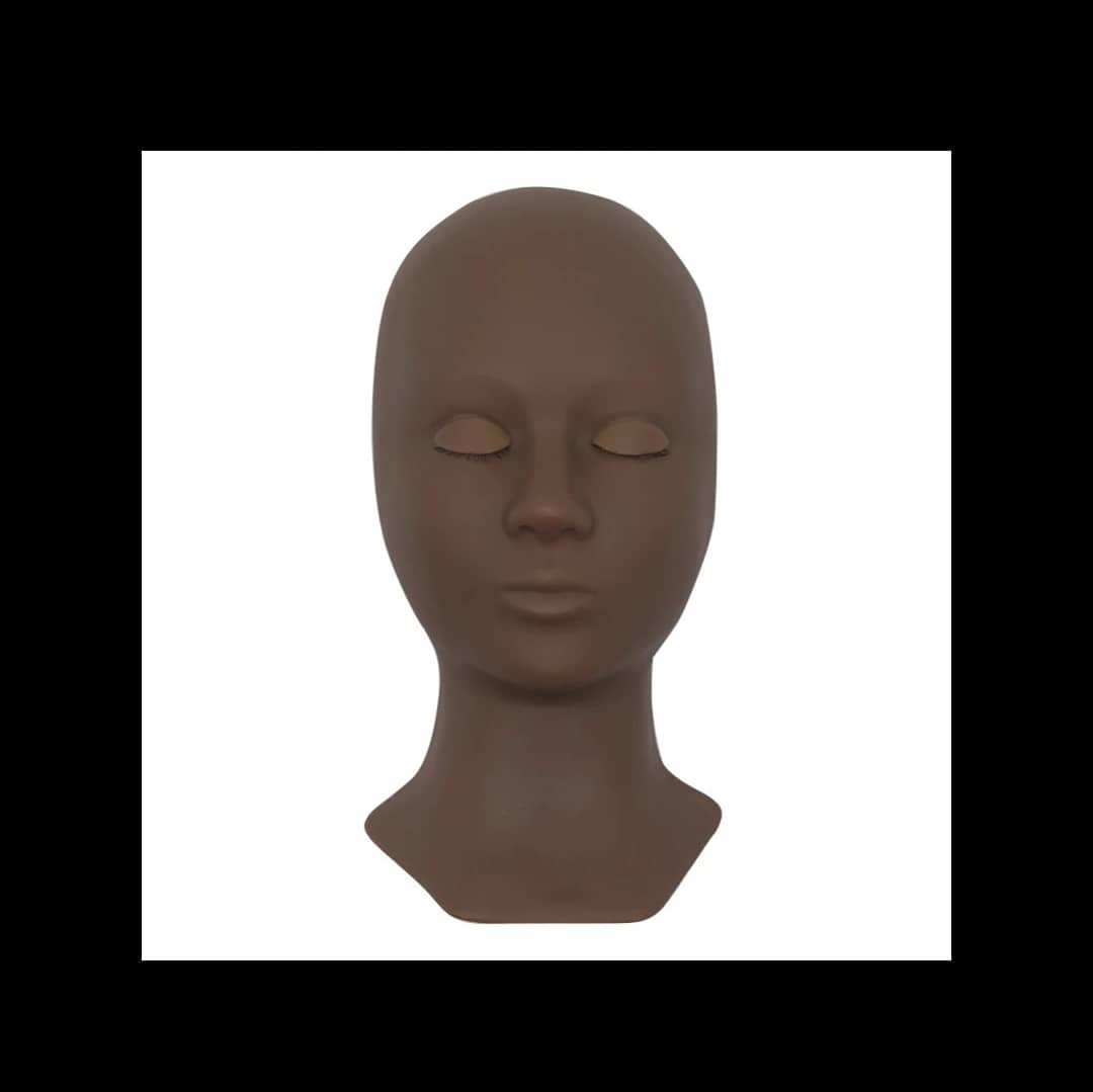 Training Mannequin Head with Replaceable Eyelids